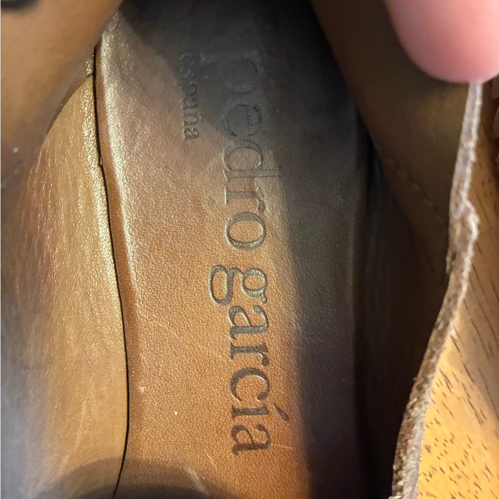 Pedro Garcia women’s brown Suede yoshi flats - Picture 3 of 5